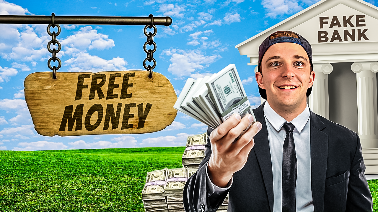 Free Money Fake Bank